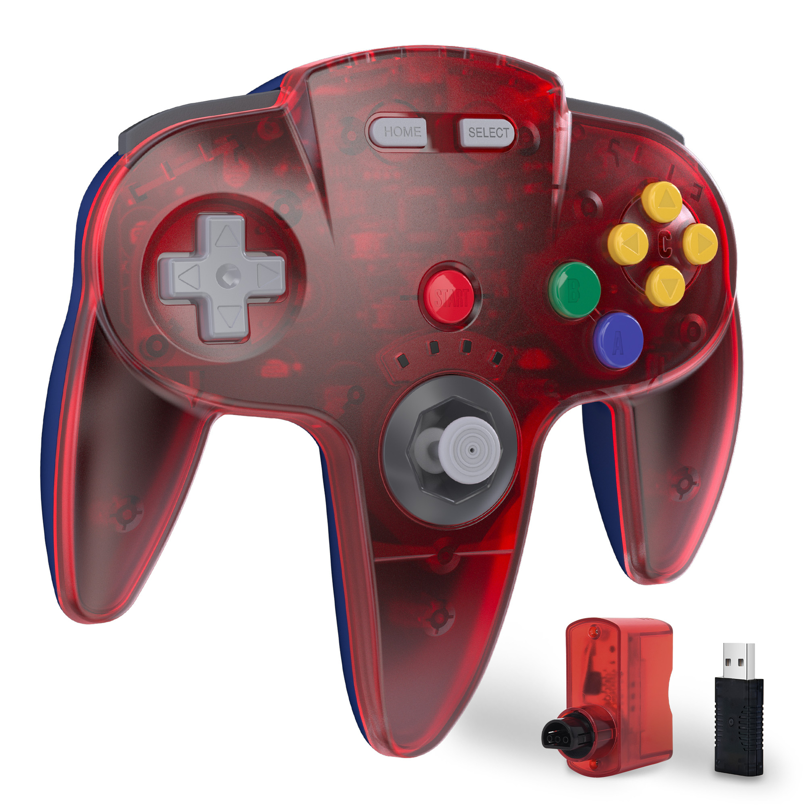 Wireless N64 Controller For N64 Nintendo Switch PC NSO Mac Windows w/Rumble Pak
