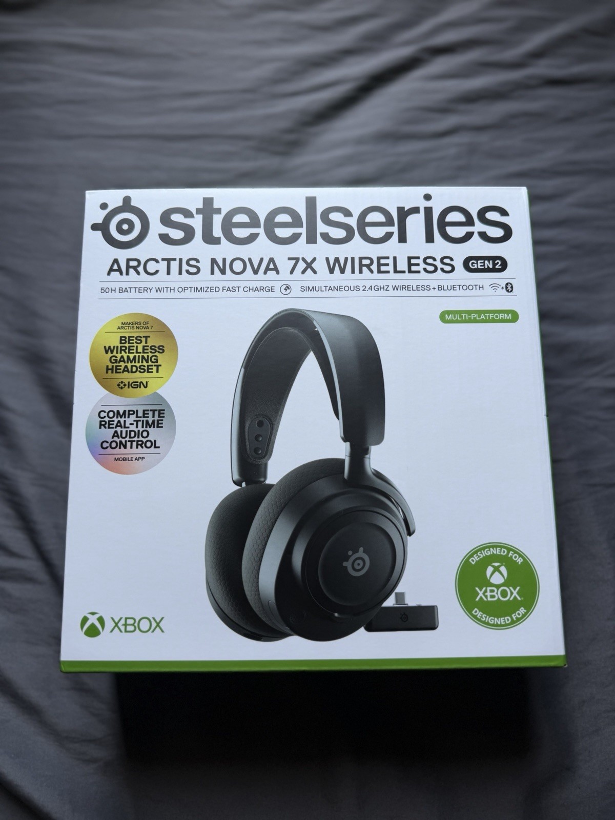 SteelSeries Arctis Nova 7X Wireless Gen 2 Gaming Headset Xbox PC PS5 Black