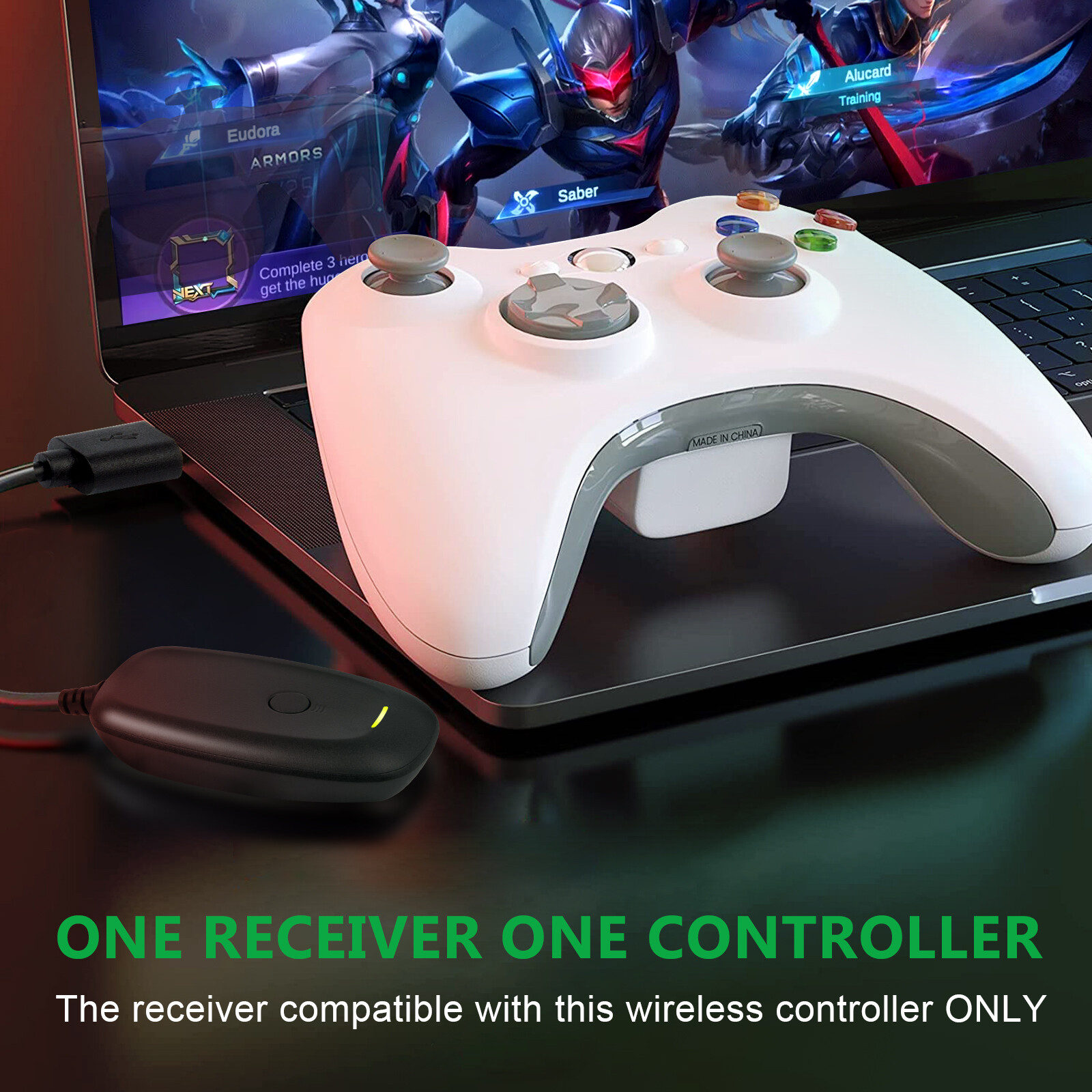 Wireless & Wired Controller For Xbox 360 / Windows 7 8 10 11 PC Gamepad Joystick