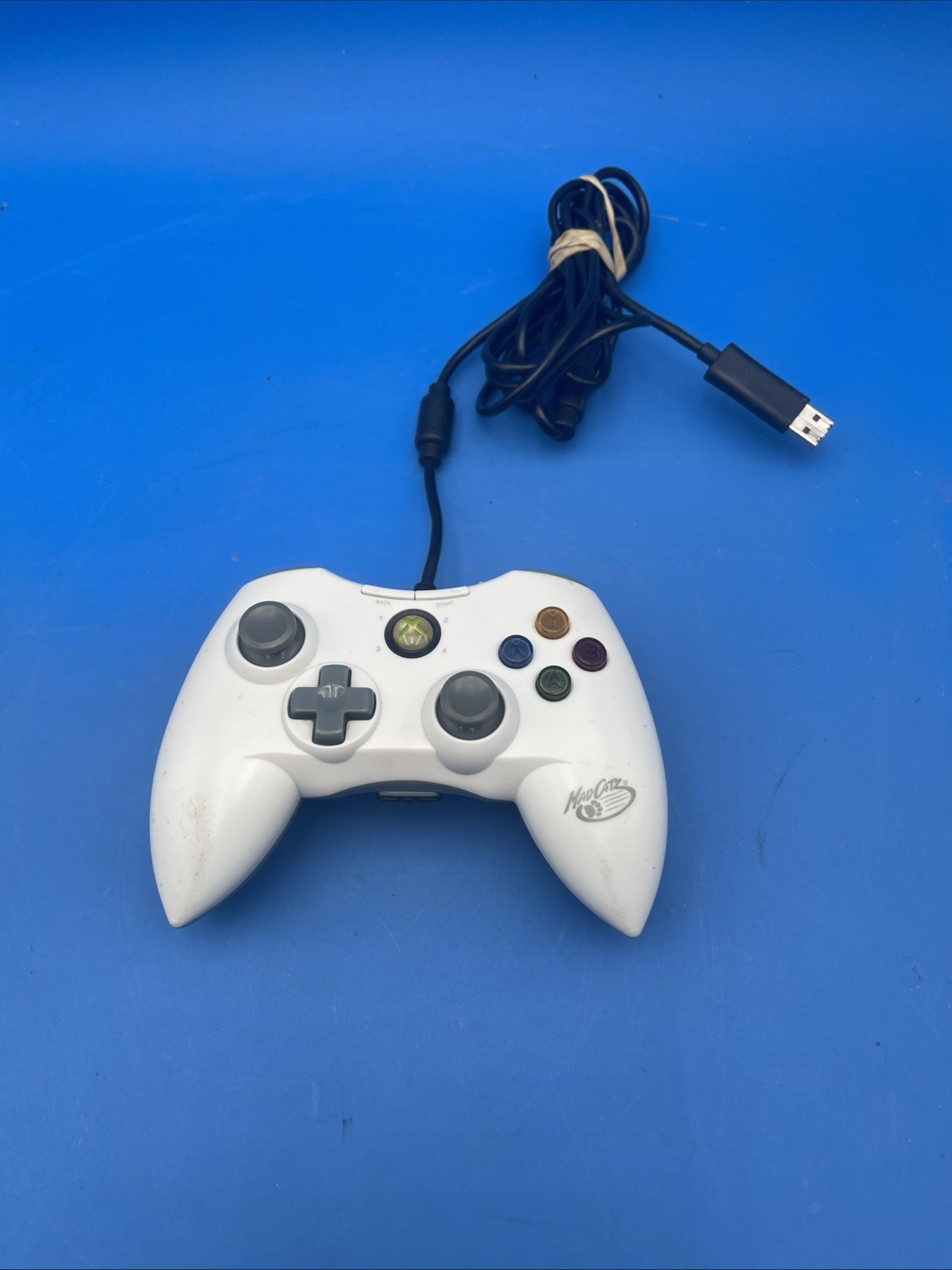 Mad Catz Xbox 360 Wired Controller Game Pad 4716 W/ Breakaway Cable USB