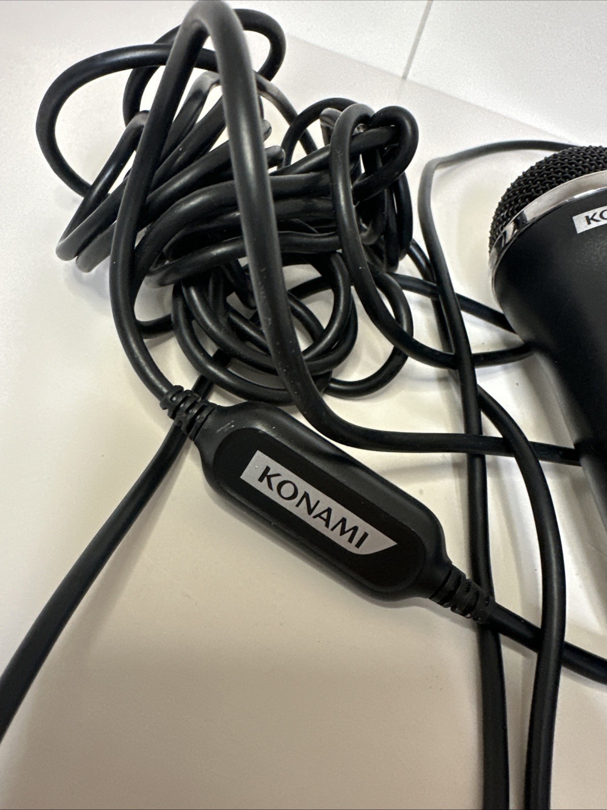 Konami Logitech USB Black Microphone for PlayStation Xbox Wii, Tested Works