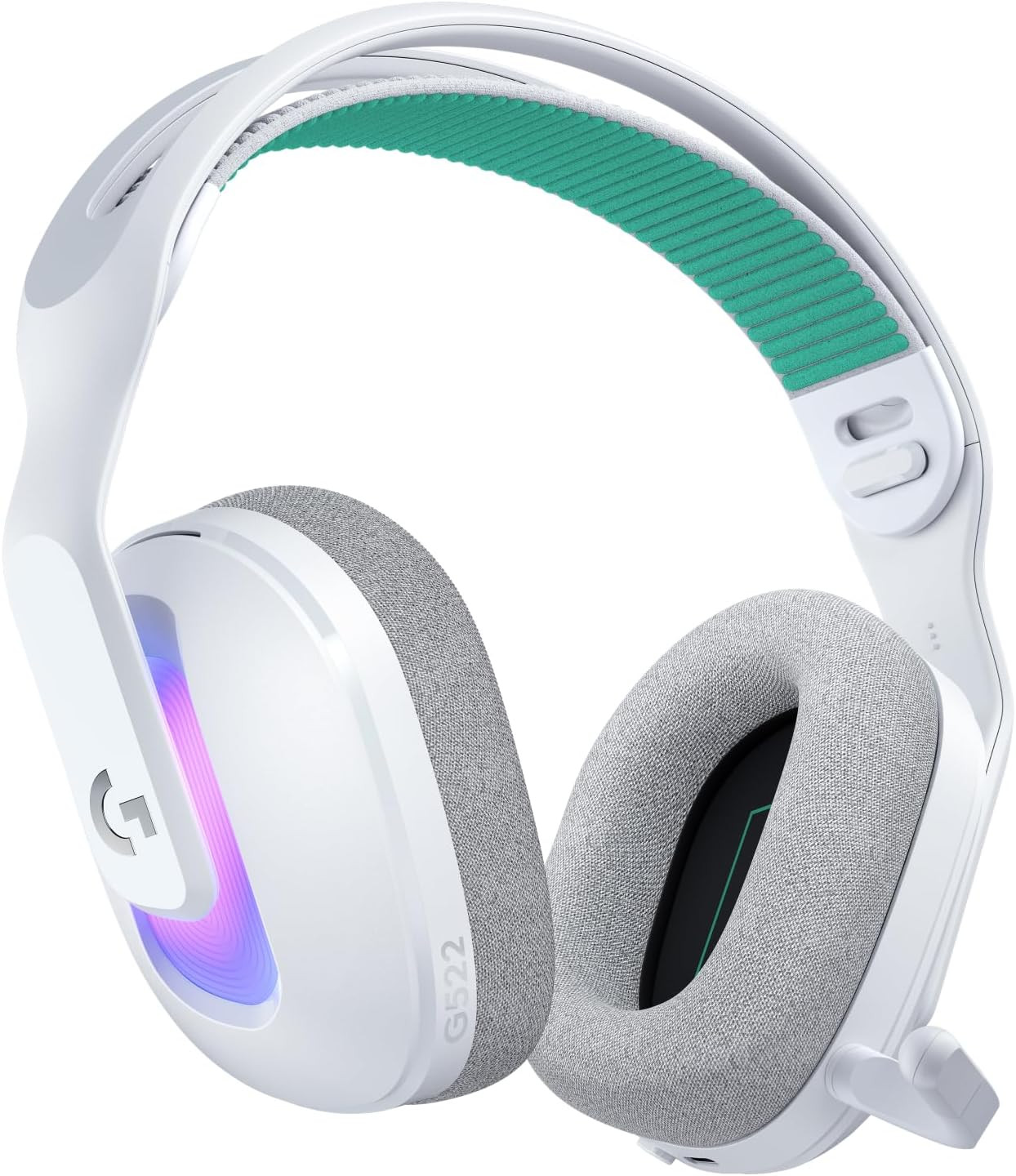 Logitech G522 Lightspeed Wireless Gaming Headset, Full-Band Mic, Advanced Audio,