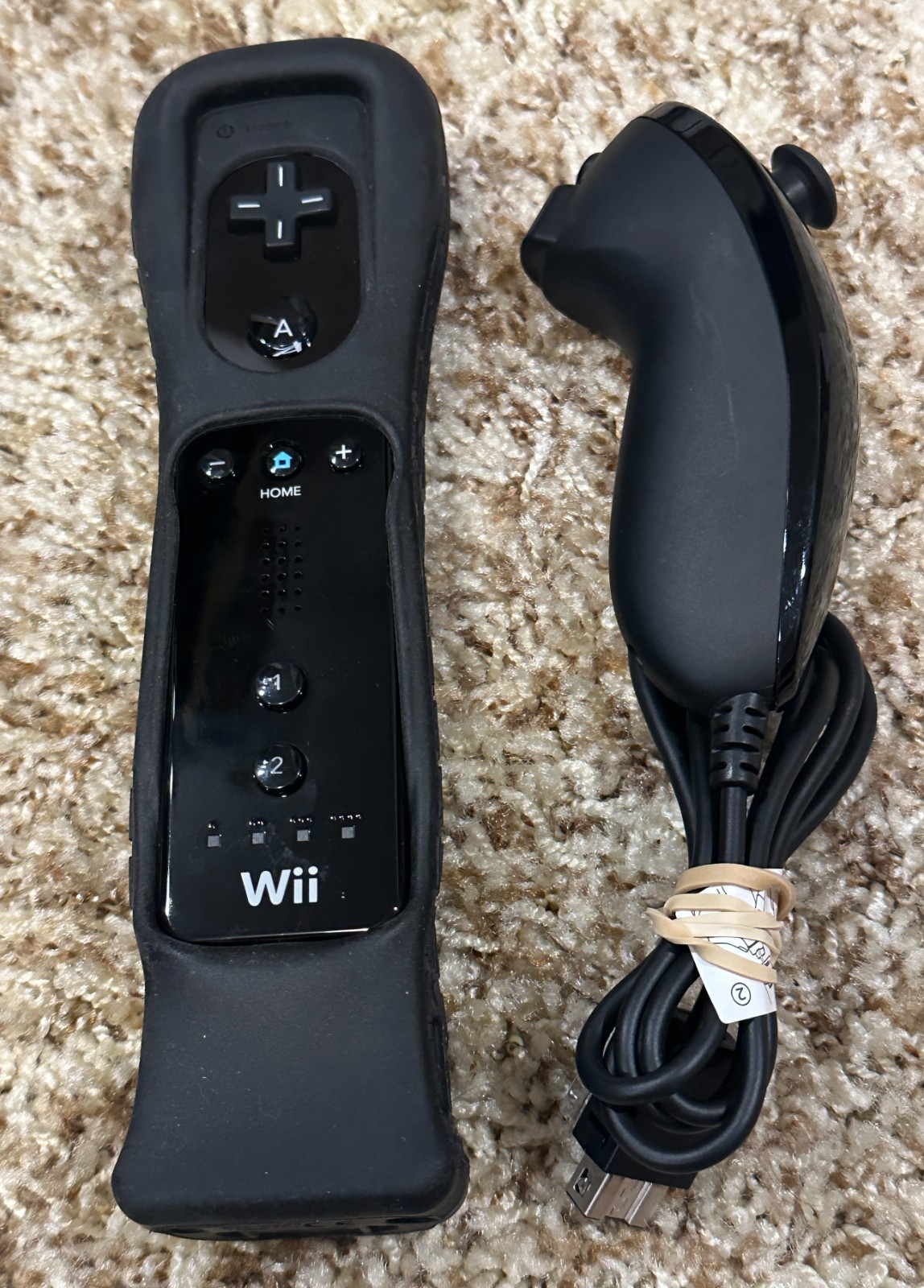 Nintendo OEM Wii Remote Control RVL-003 With Motion Plus Adapter RVL-026 Tested