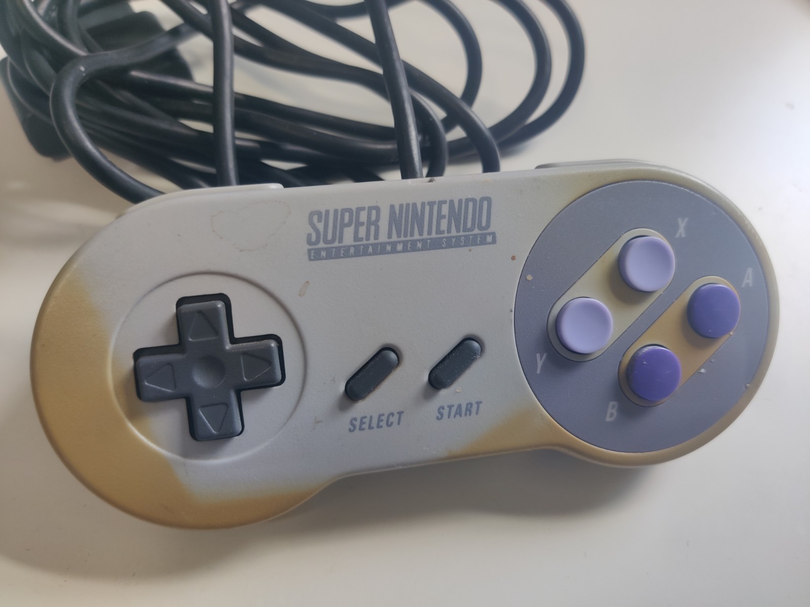 Original SNES Super Nintendo Controller OEM SNS-005 Authentic Genuine Tested #9