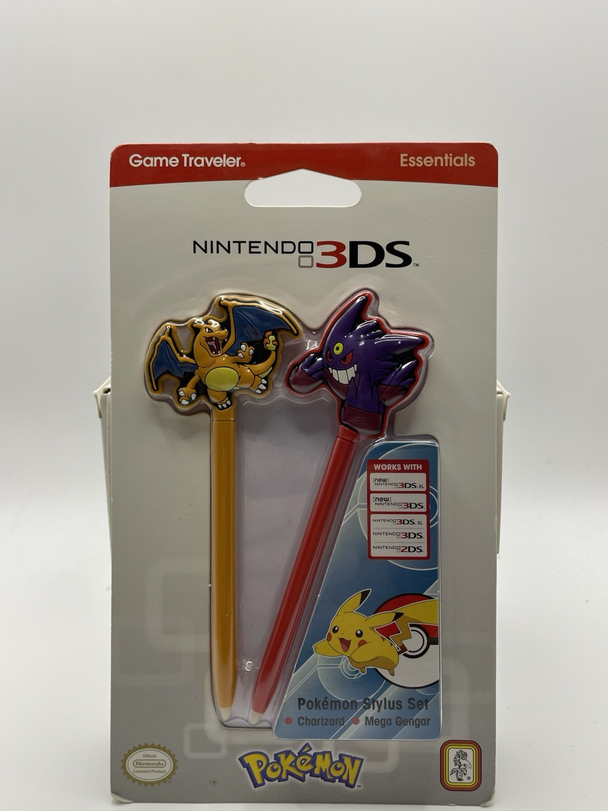 Nintendo DS Pokémon 2015 3DS Stylus Pens (2) Set Charizard & Mega Gengar