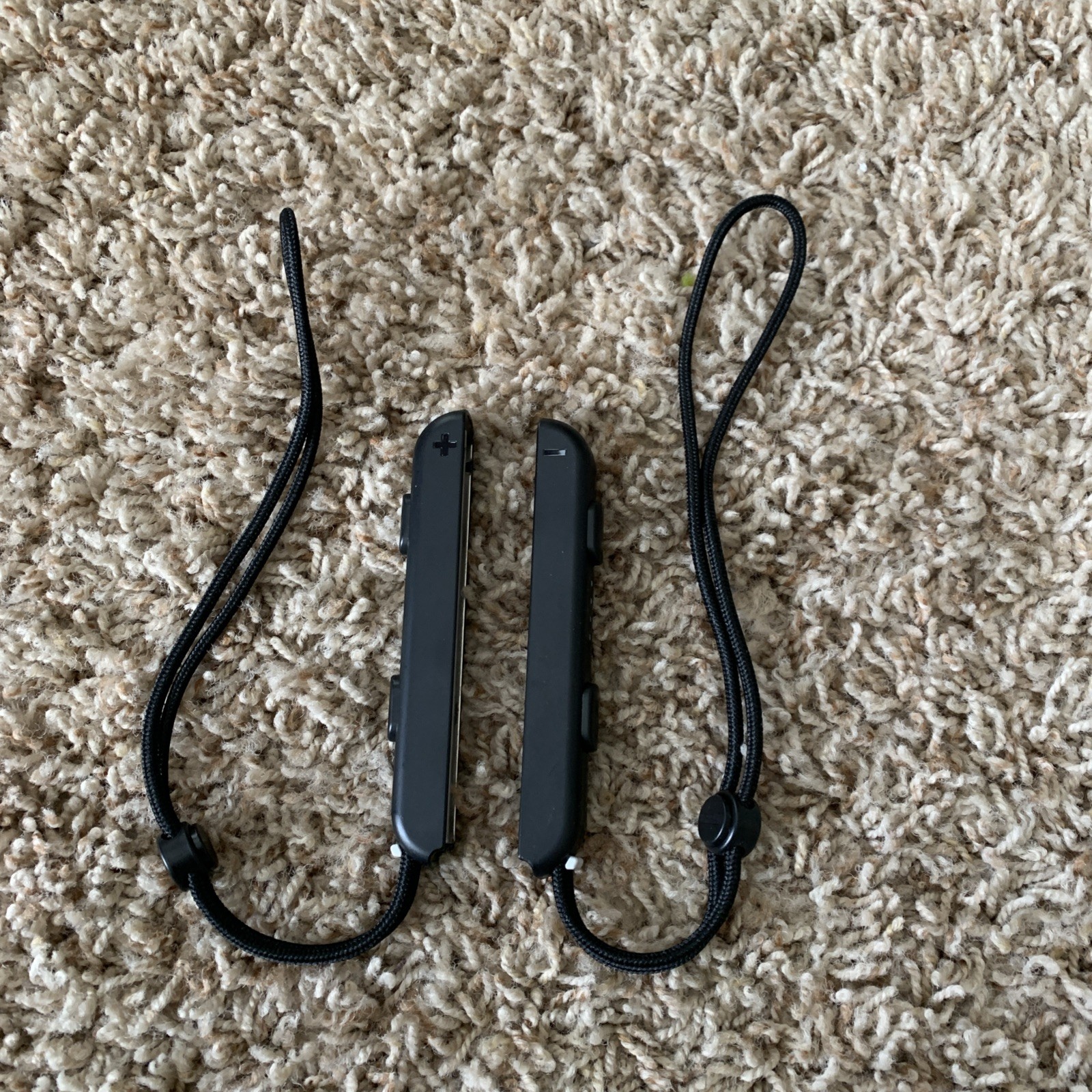 x2 Pair OEM Black Nintendo Switch Joy-Con Controller Wrist STRAPS ONLY HAC-014