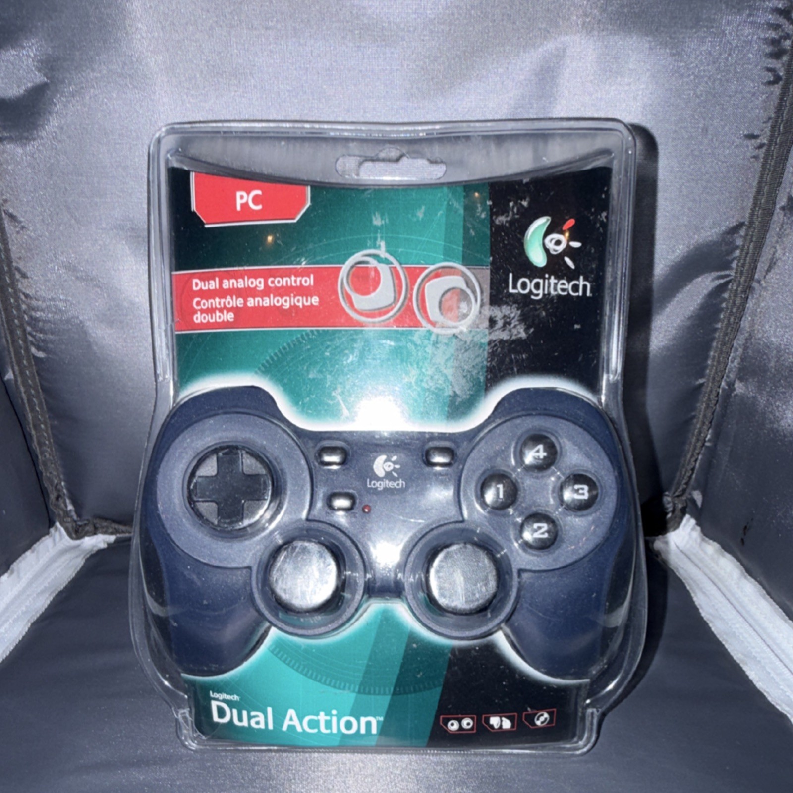 Logitech Dual Action Wired PC Gamepad Controller Black Dual Analog Control