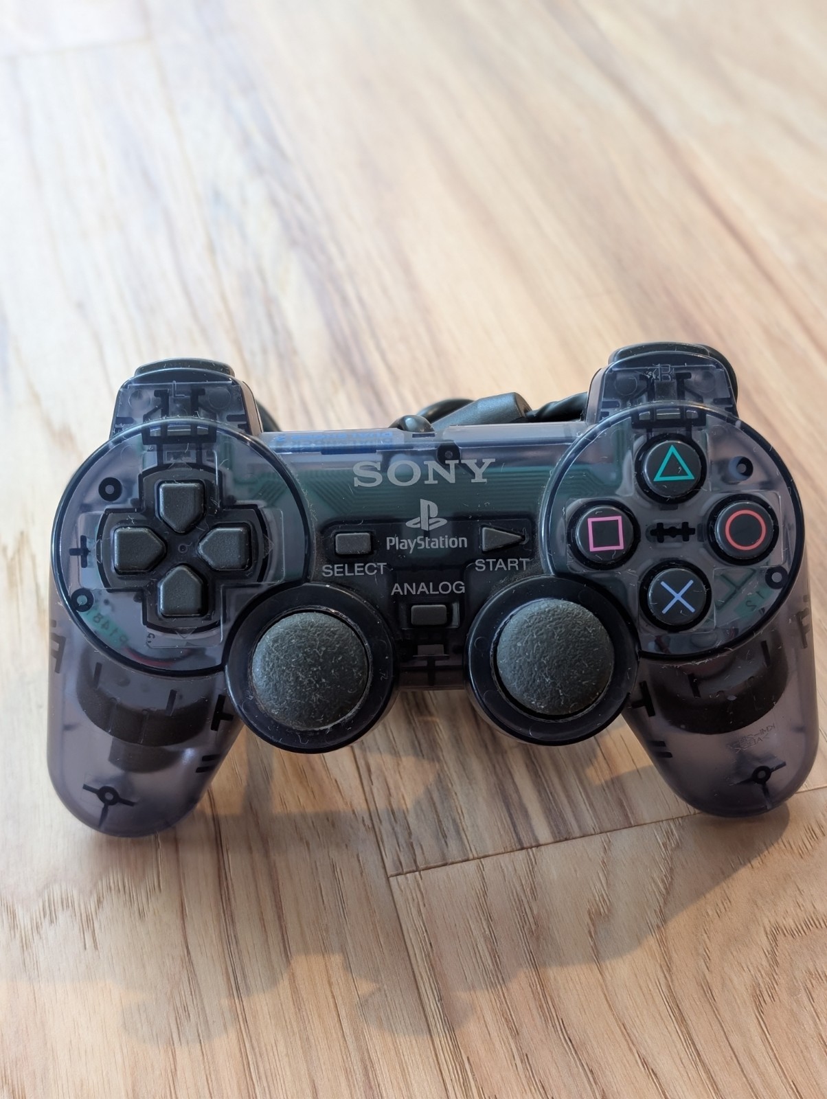 OEM Sony Playstation 2 PS2 Controller Clear Grey Smoke Dualshock 2 Clean