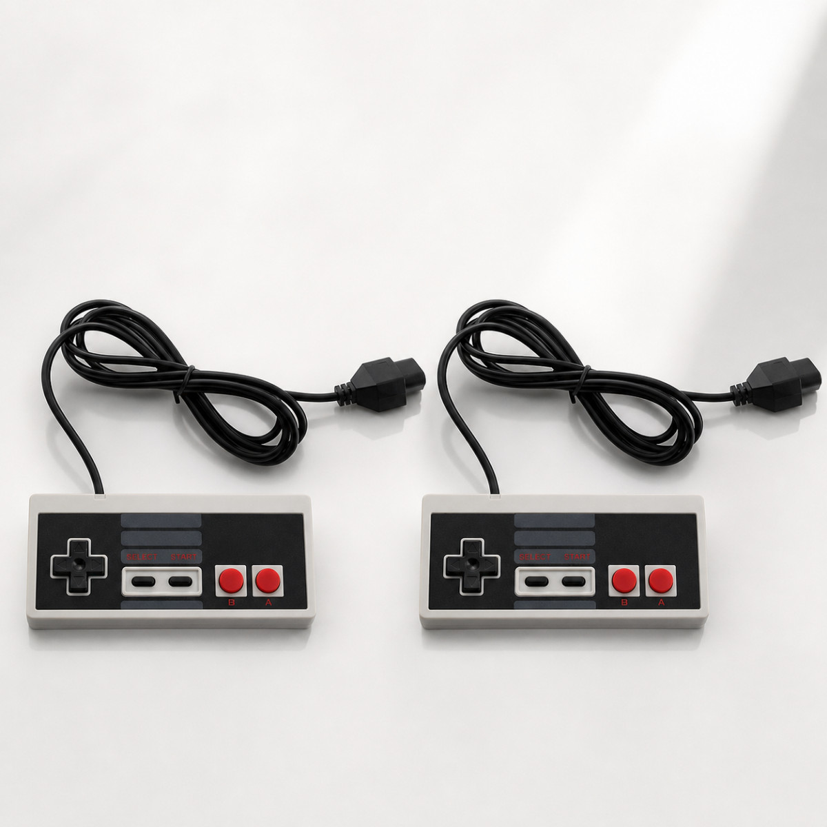 2 Pack Wired Gamepad Controller for NES-004 Nintendo NES Vintage Console Retro