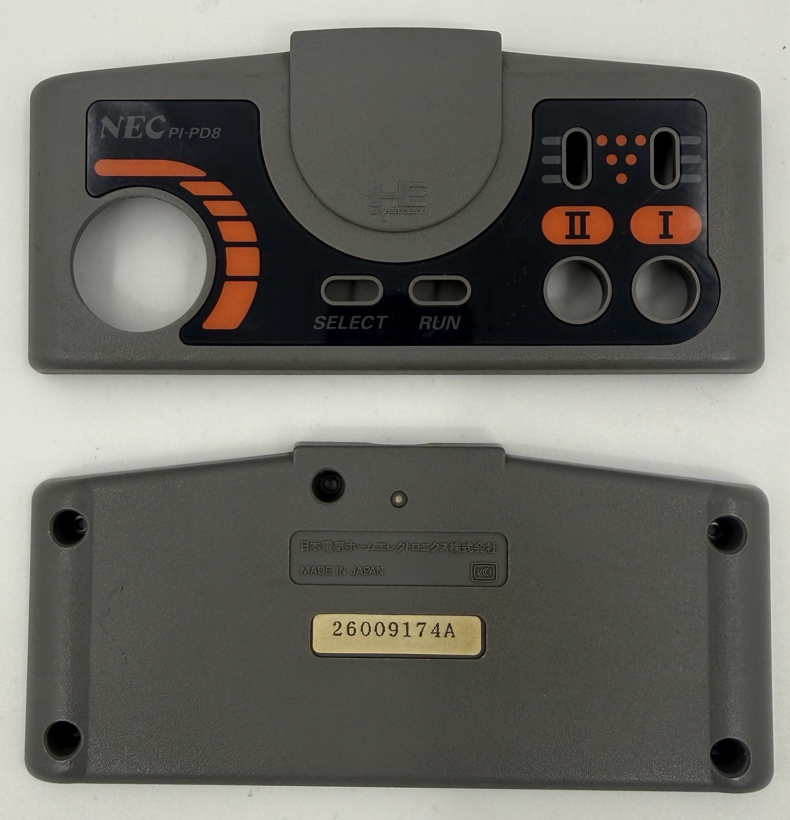 OEM NEC PC Engine PI-PD8 Gray Orange Turbo Controller SHELL ONLY US Seller PCE