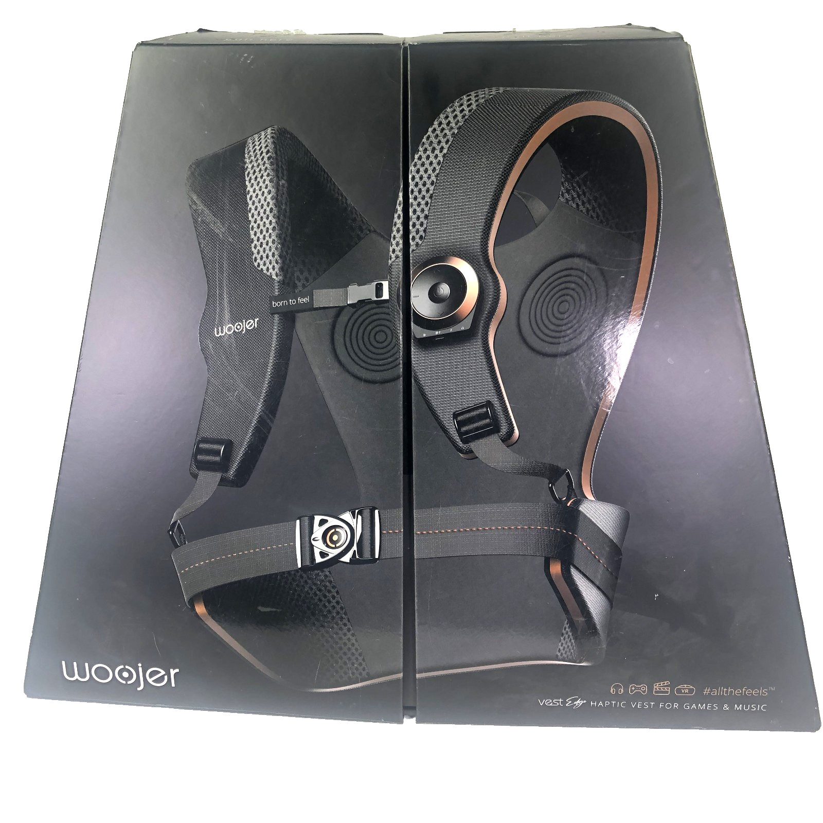 Woojer Vest Edge Haptic Feedback Vest for Gaming, VR, Music Open Box No Charger