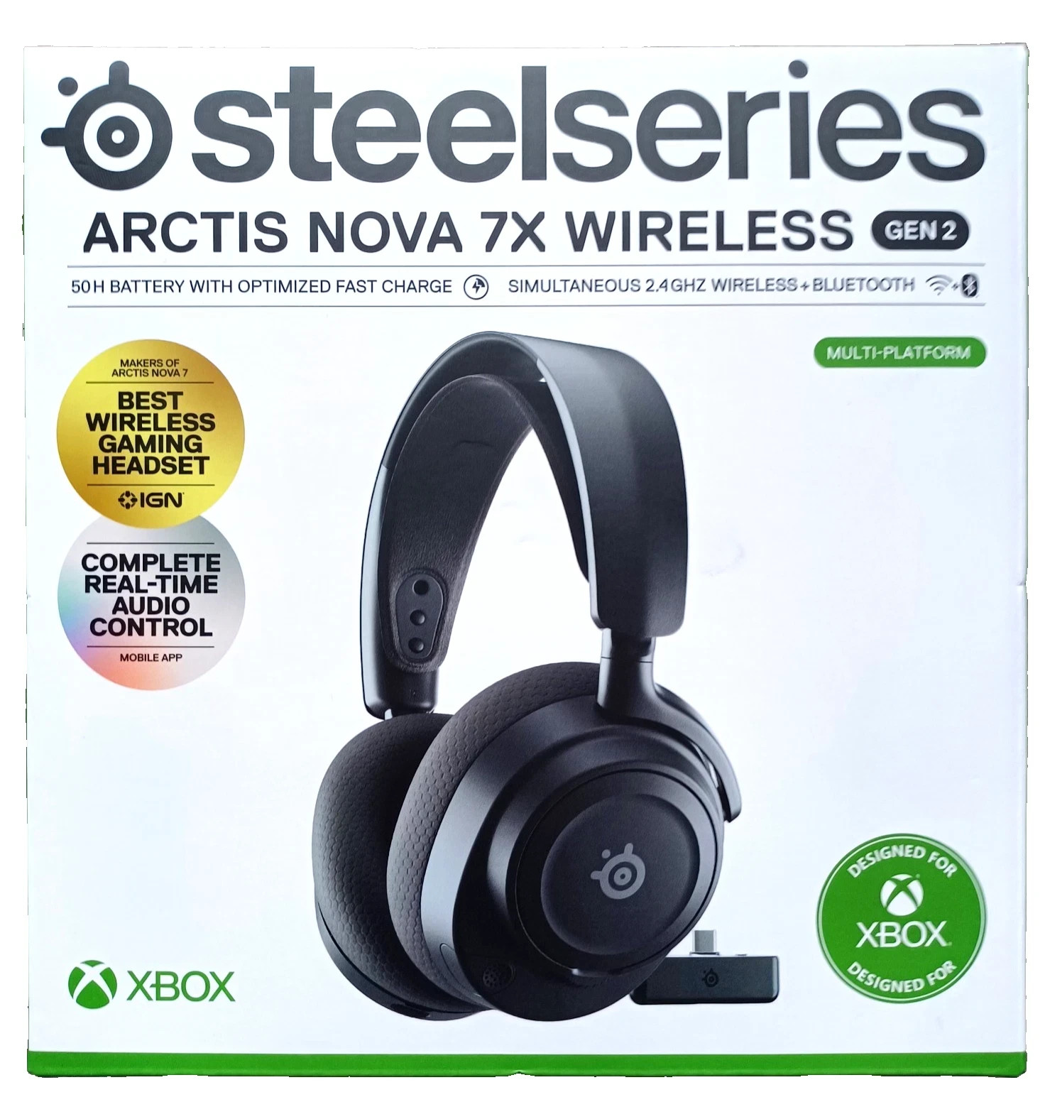 SteelSeries Arctis Nova 7X Wireless Gen 2 Headset – Black (NEW SEALED)