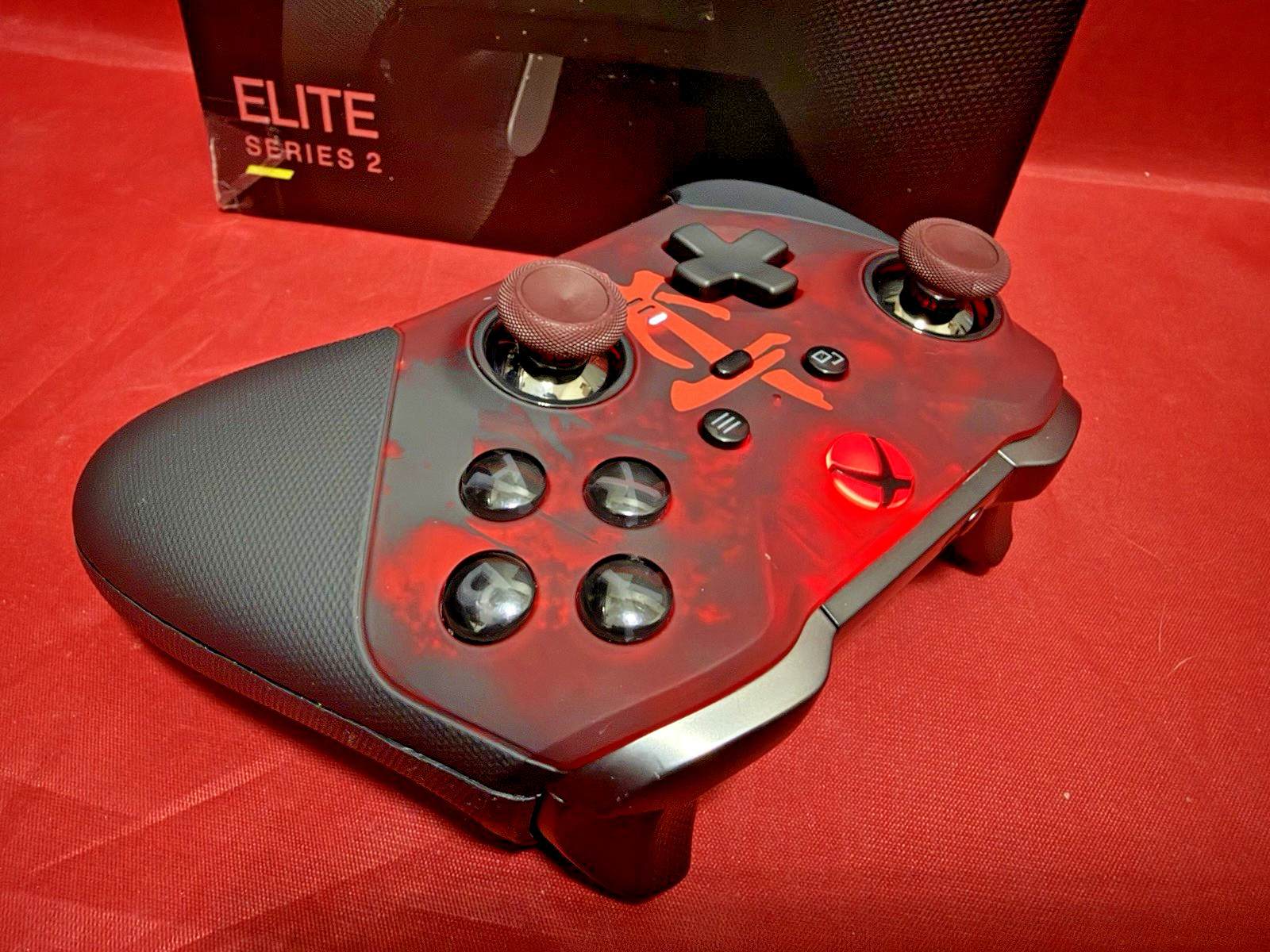 Microsoft Xbox Elite Series 2 Controller- DOOM The Dark Ages Shell + Accs + Case