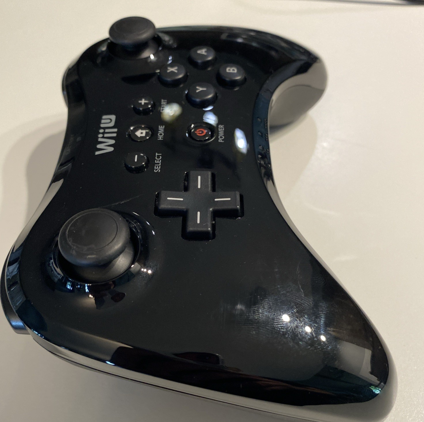 Nintendo Wii U Pro Controller Black Wireless Controller WUP-005 for Wii U