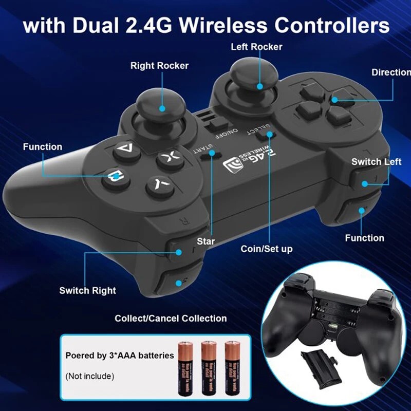 1pc P2 Style Black Wireless Controller Gamepad USB ort For PC Laptop computer