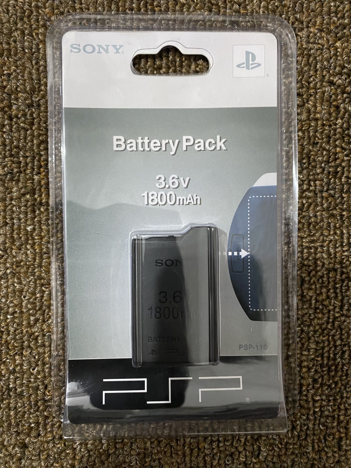 Sony PSP-110 Battery Pack 3.6V 1800mAh New Sealed! PSP 110 1000 1001