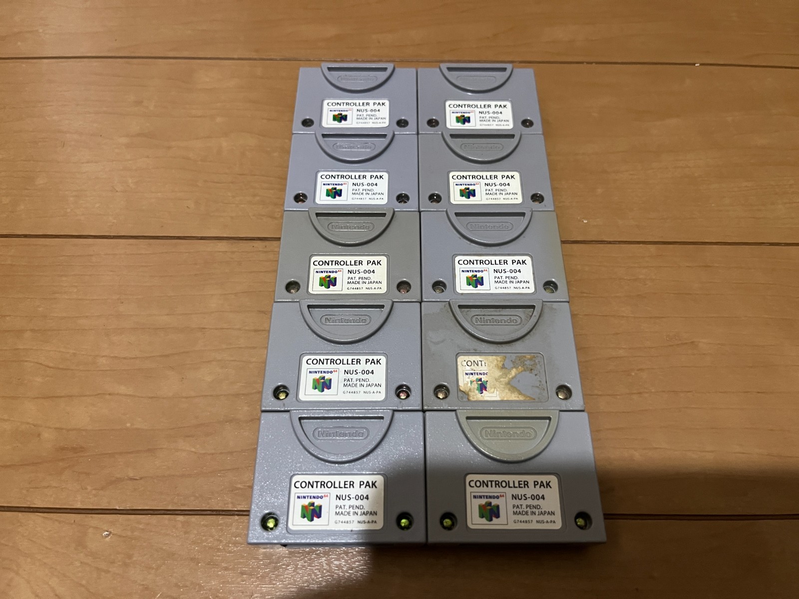 Nintendo 64 lot of 10 Controller Pak NUS-004 Official Item 81