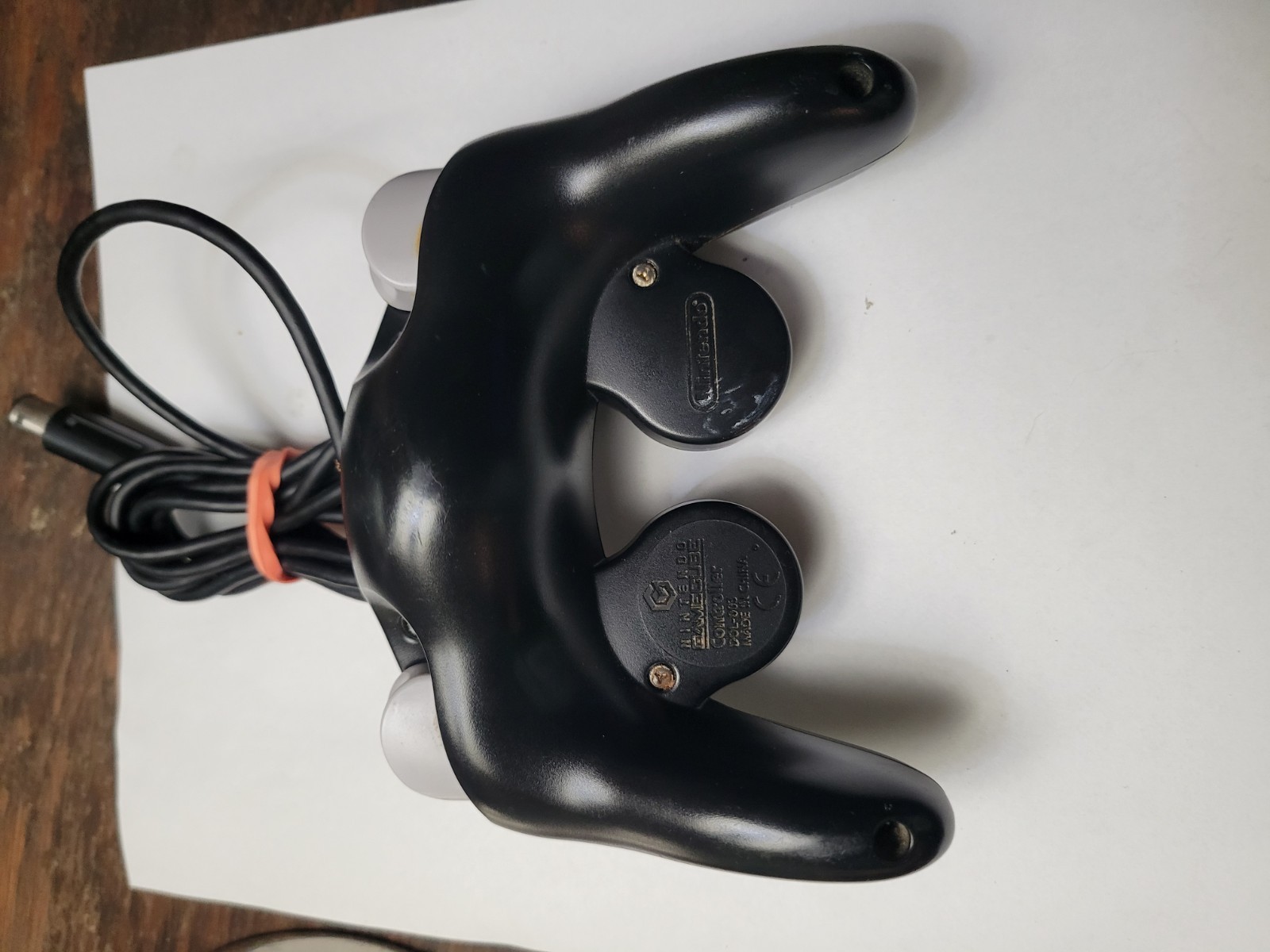 Nintendo GameCube Controller OEM Black DOL-003 TESTED WORKS