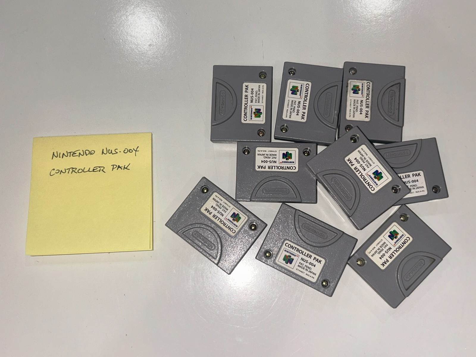N64 Controller Pak NUS-004 OEM Official Nintendo 64 Memory Card Cleaned & Tested