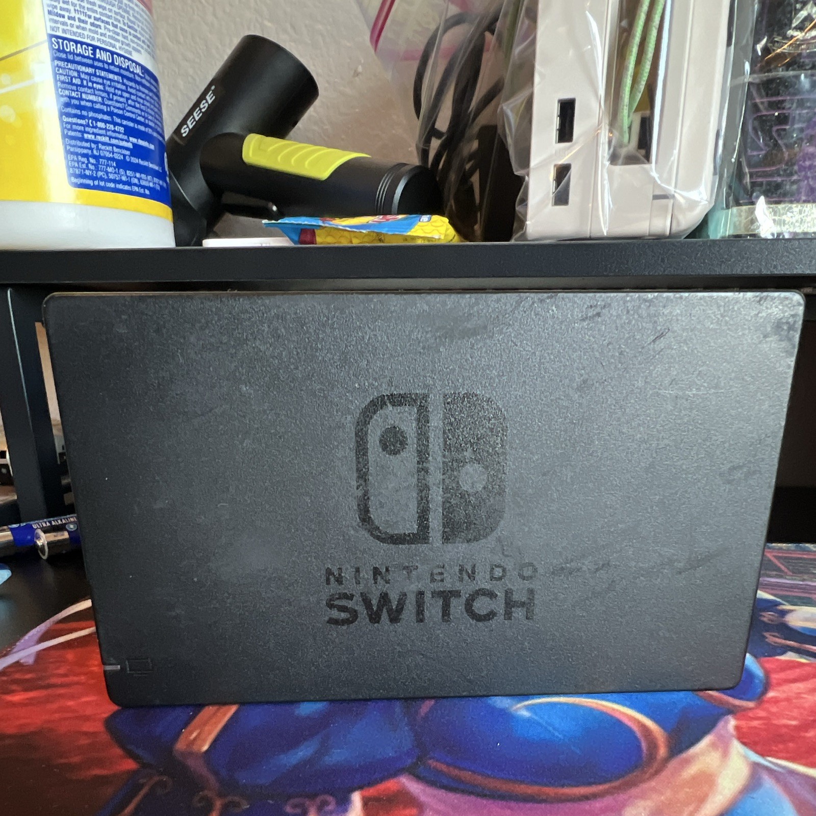 Nintendo Switch Docking Station HAC-007 Black HDMI USB AC Adapter Port