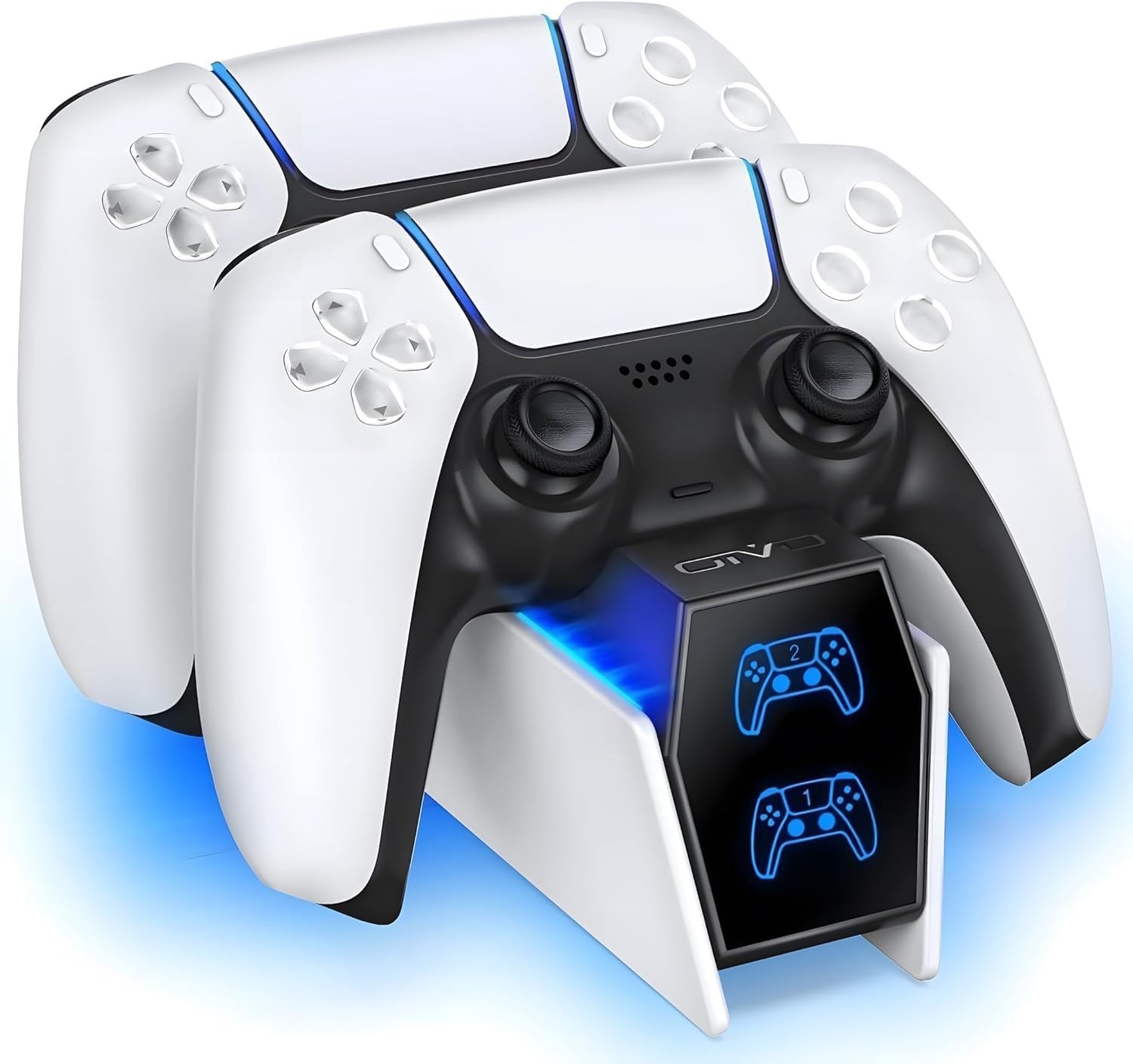 PS5 Controller Charger, 2H Fast Charger with 2 Cable Types, PS5 Charging