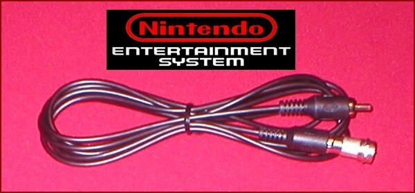 6Ft RCA Video Cable & RF Coax TV Adapter for Top Loader Nintendo NES System NEW