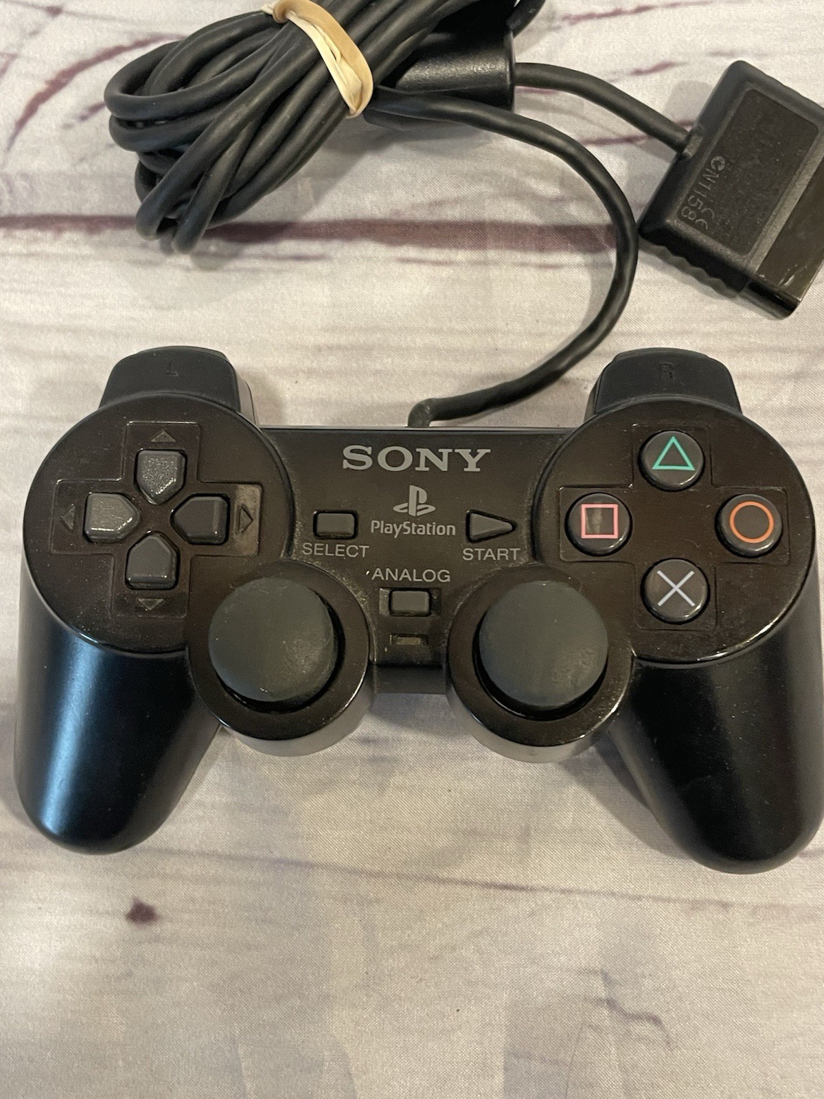 Black Dual Shock 2 Controller Official Sony PlayStation 2 PS2 SCPH-10010