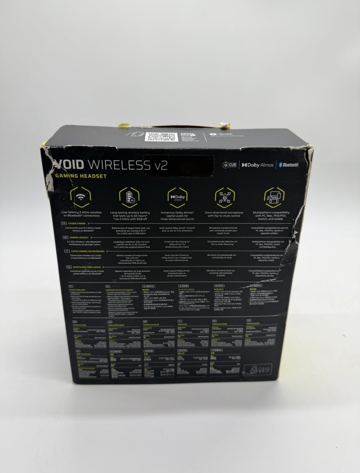 Corsair VOID Wireless V2 Gaming Headset – White – Open Box