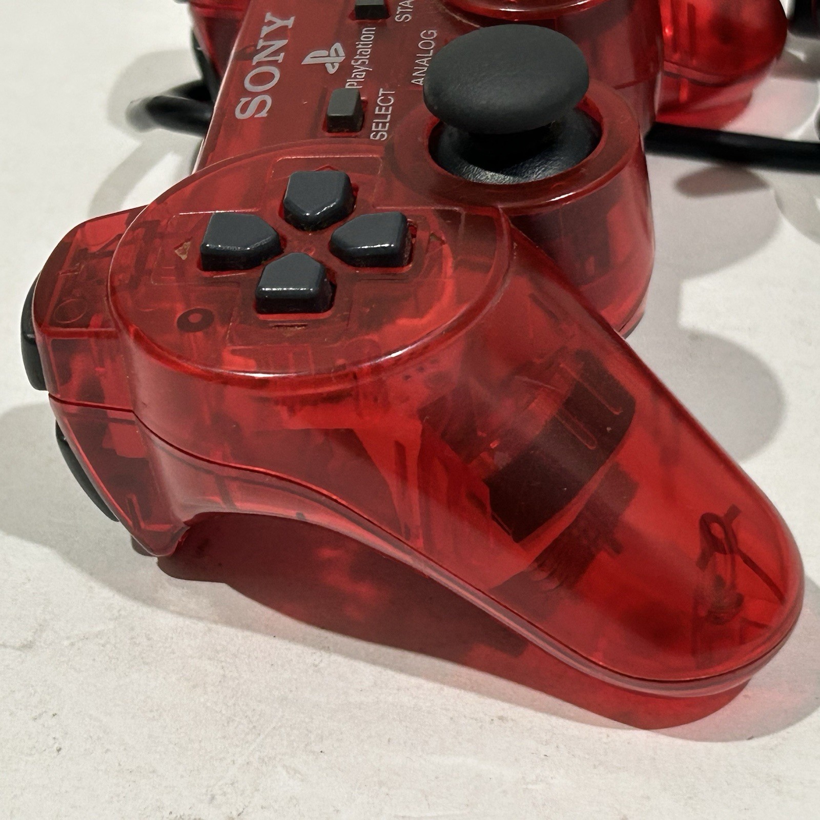 PlayStation PS2 Official Dual Shock2 Controller Crimson Red SCPH-10010 Excellent