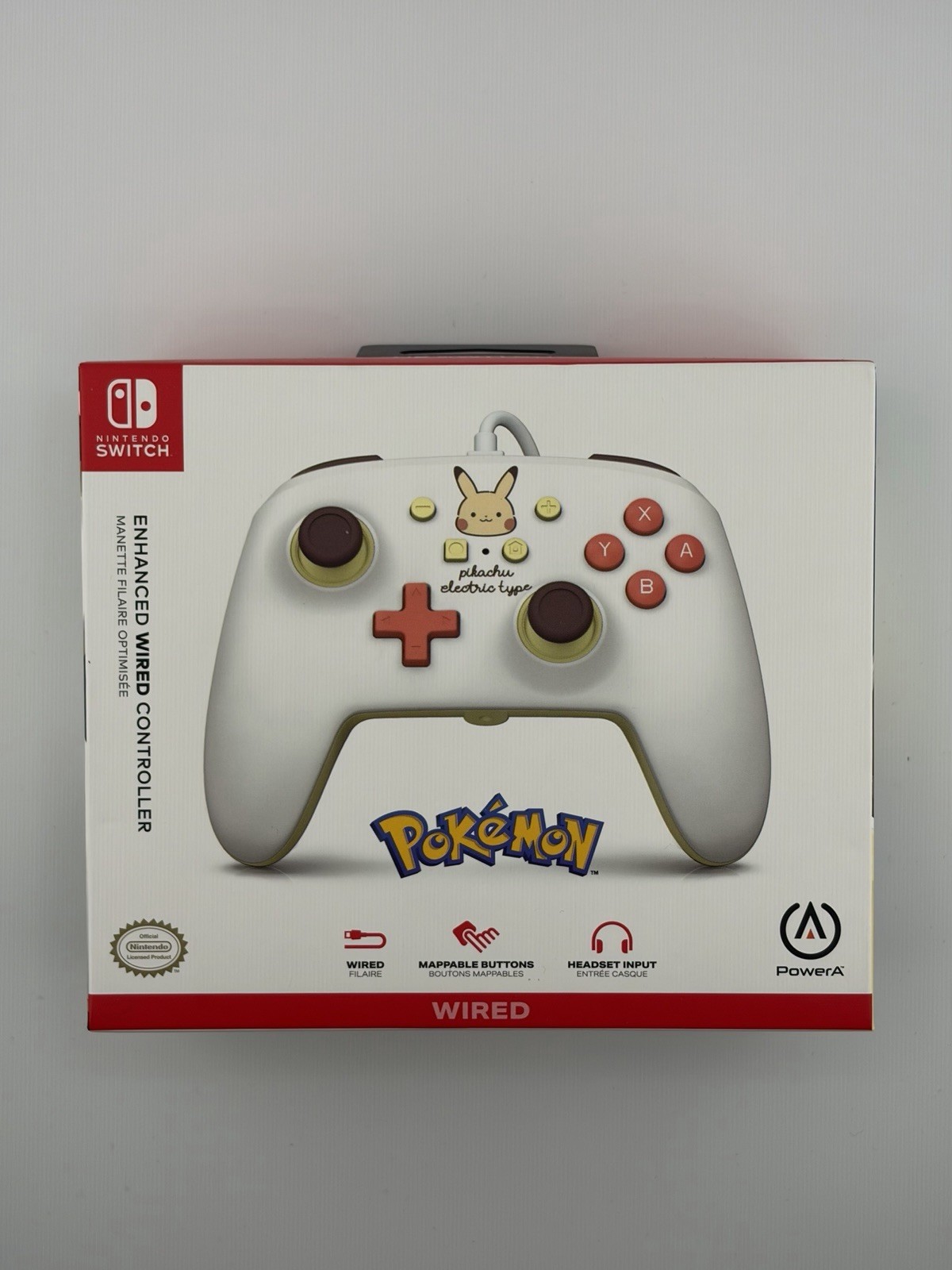 PowerA Enhanced Pikachu Electric Type Nintendo Switch – Wired Controller *NEW*