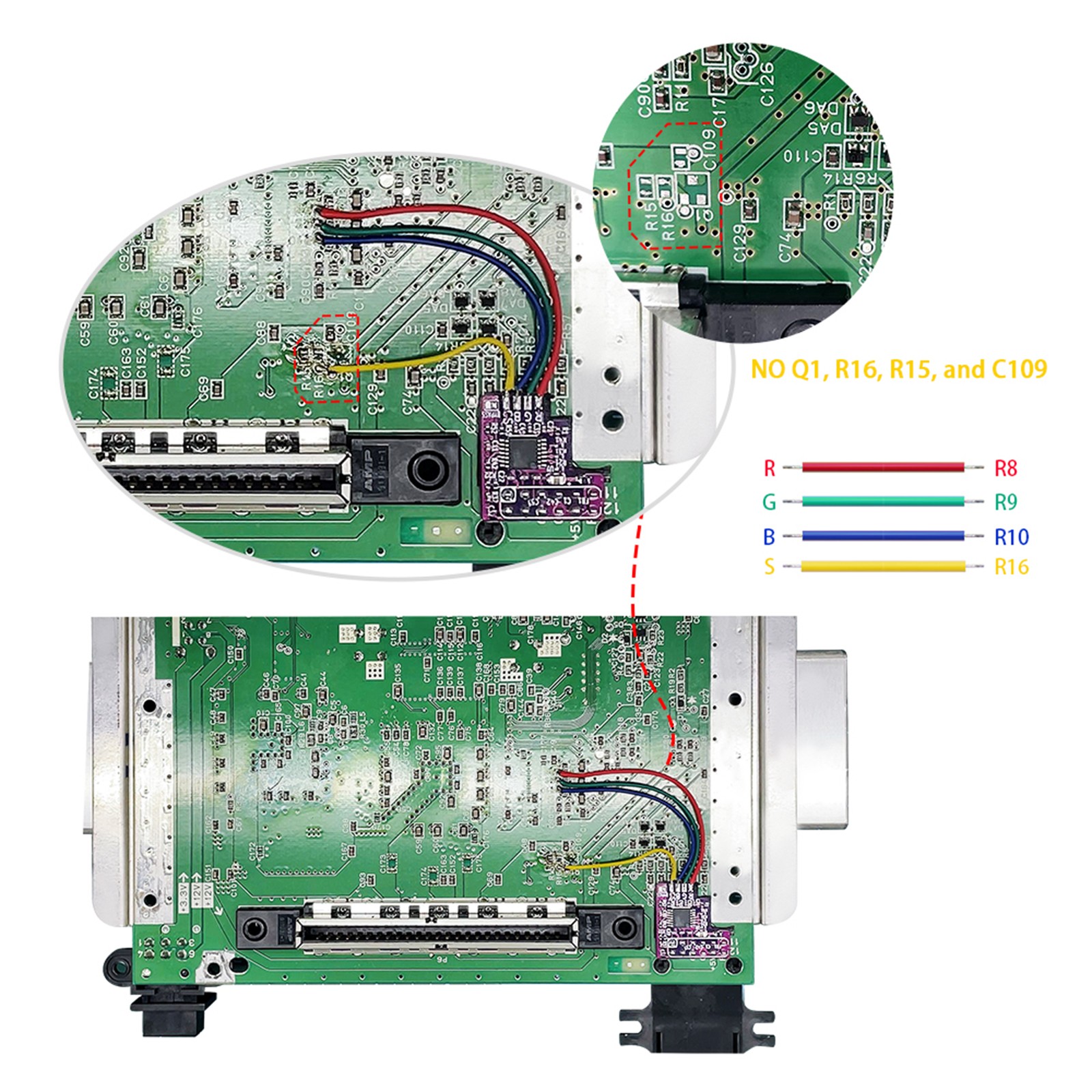 NEW N64 NTSC Game Console RGB MOD Module Chip OSSC SCART Cable N64 NTSC Retrofit