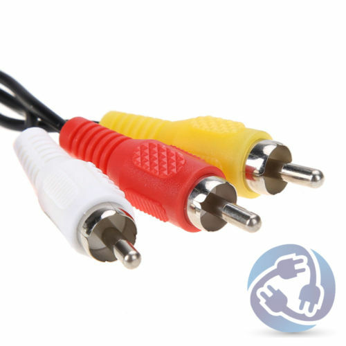 Wholesale Lot 5x AV RCA Composite Cable Cord Sega Genesis 2 / 3 9 Pin
