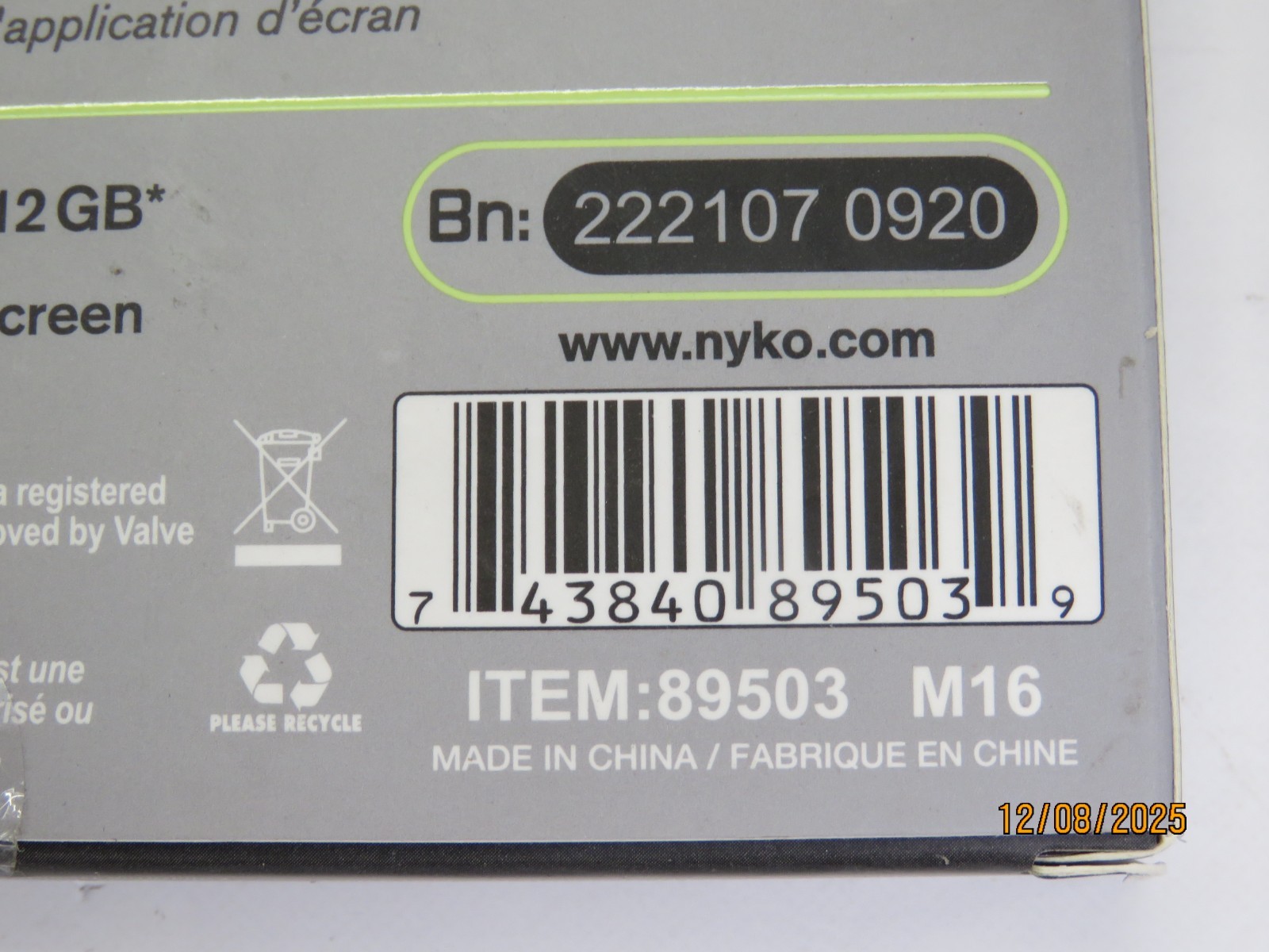 Nyko Anti-Glare Tempered Glass Screen Protector Armour For Steam Deck [NO133]