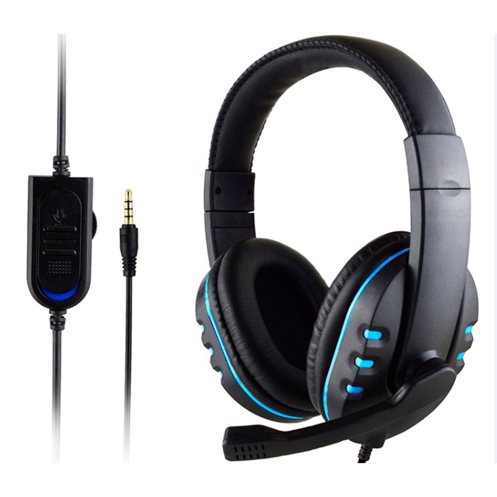 3.5mm Gaming Headset Mic LED Headphones Music Stereo Bass Surround For PC PS4