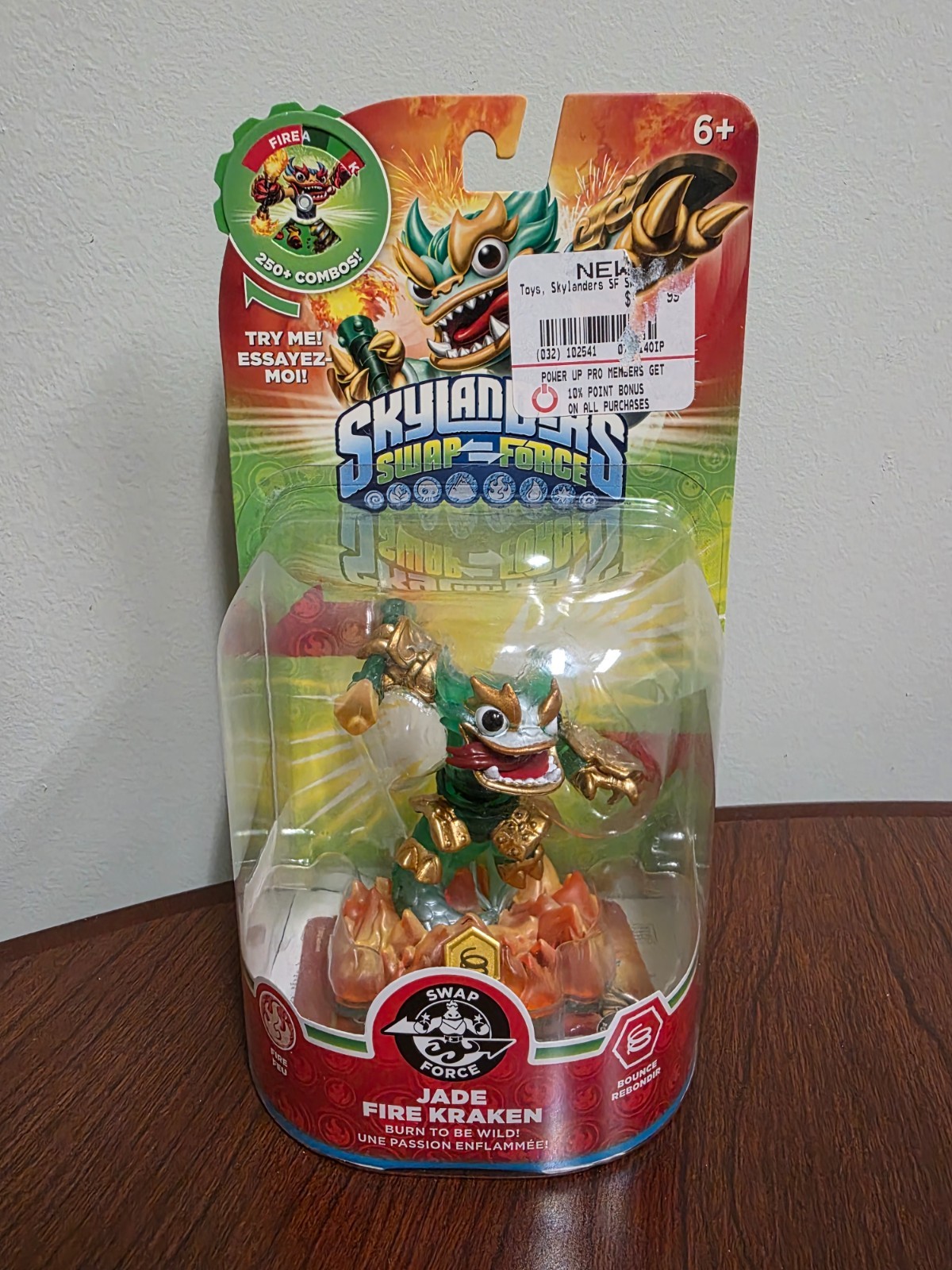 Skylanders Swap Force Jade Fire Kraken Figure Activision New but slightly open