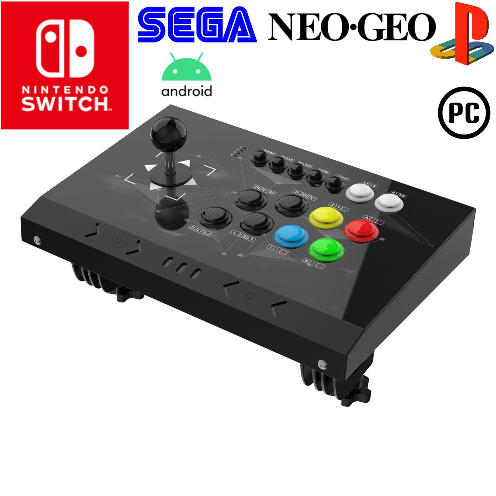 ARCADE STICK for Nintendo Switch, PC, PS3, Android, Neogeo mini