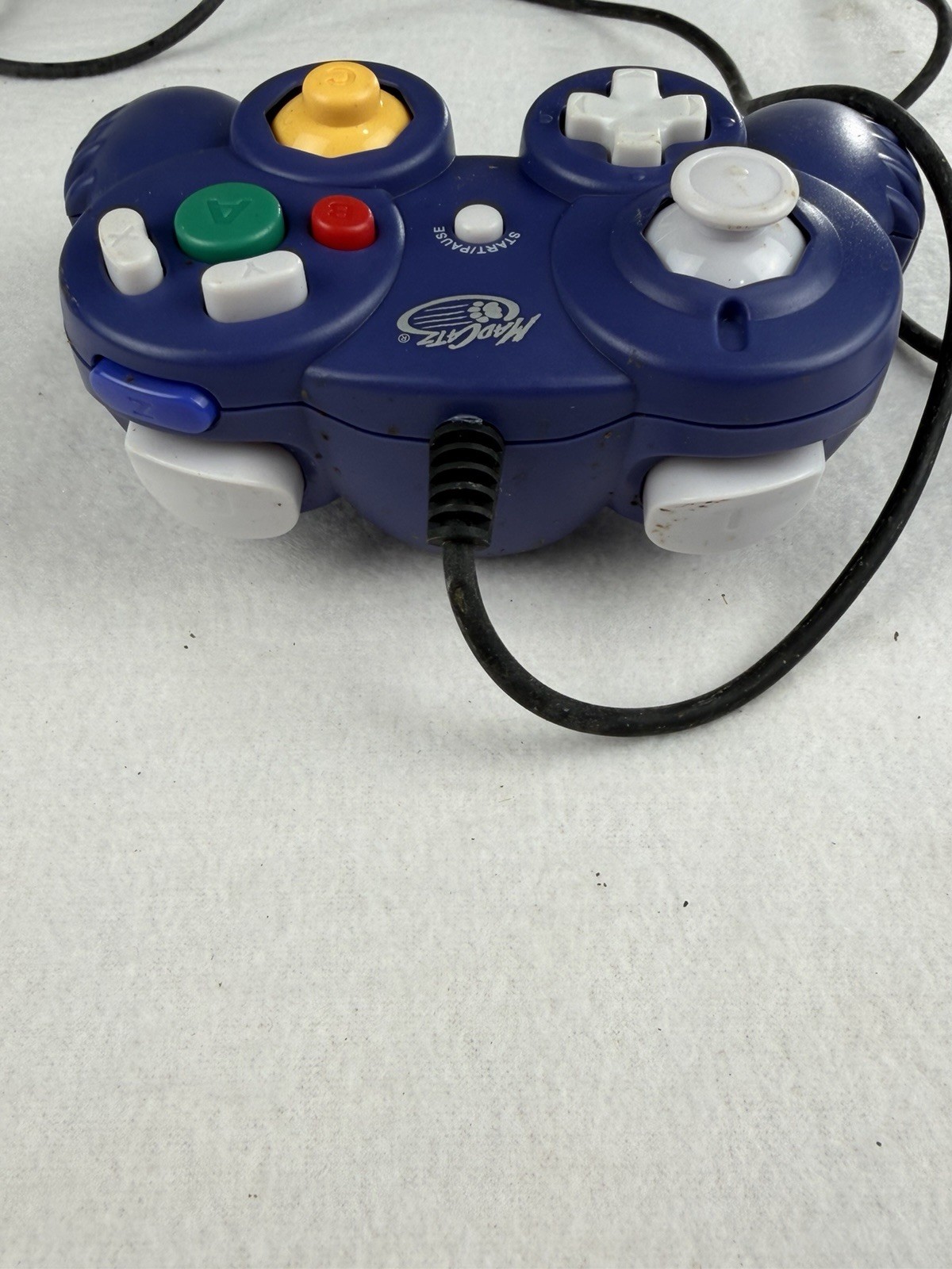 Mad Catz Wired GameCube Indigo Blue Controller. Tested