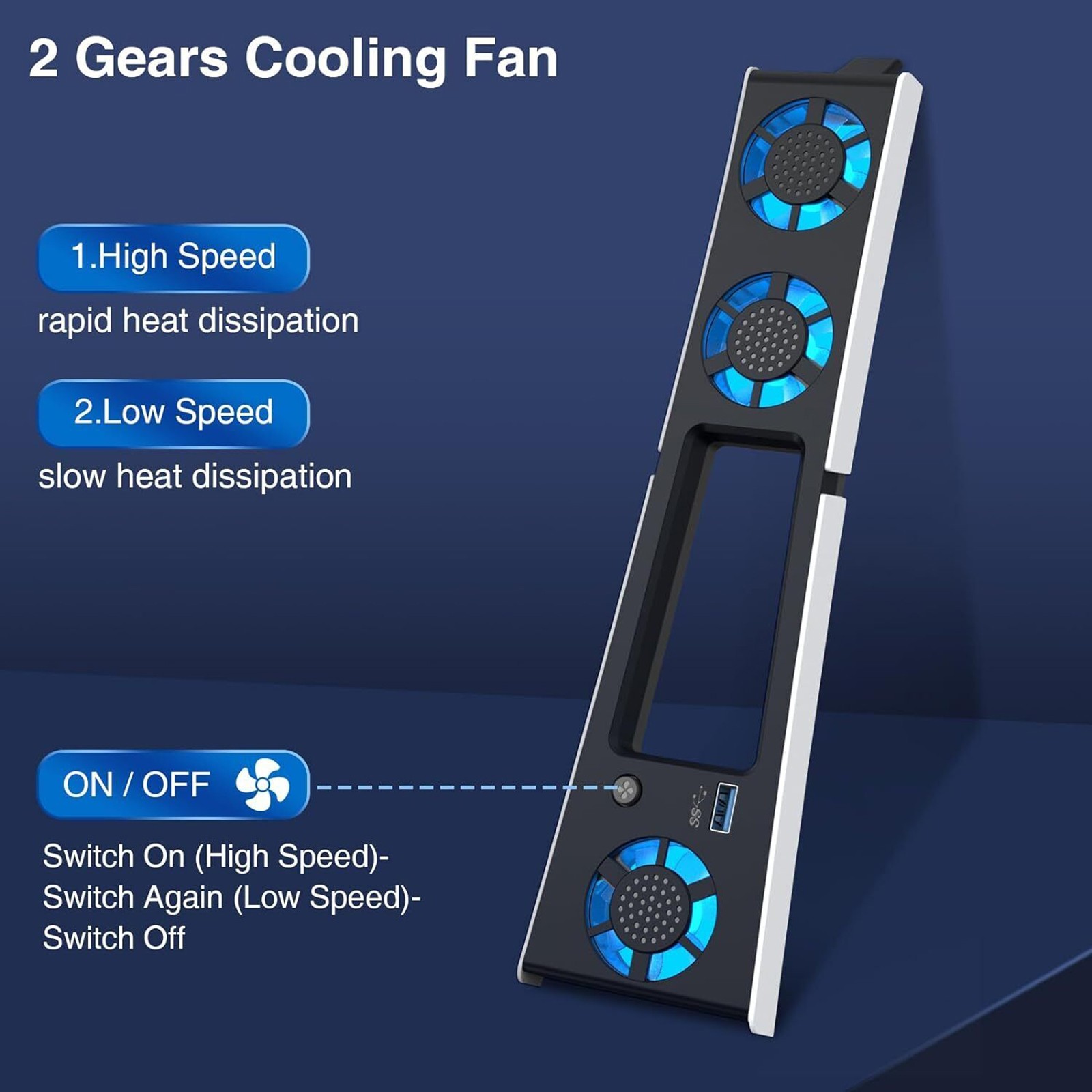 External 5500RPM Console Host Cooling Fan Cooler For Sony PlayStation 5 Slim