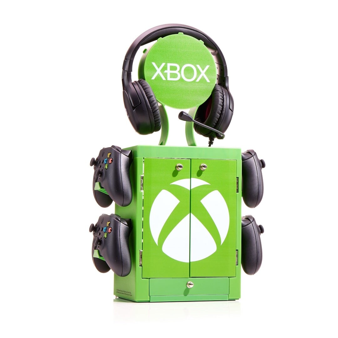 Numskull Official Xbox ‘Green Gaming Locker Controller Holder & Headset Stand