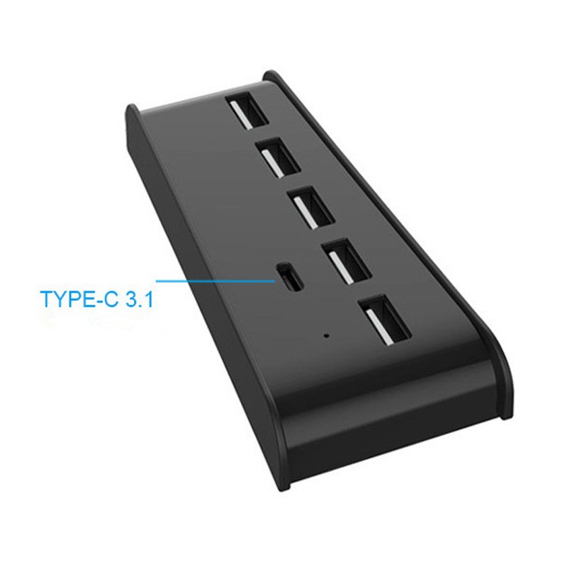 ABS 6-Port Extend USB Hub Adapter Splitter For Sony PS5 PS4 Pro Game Console D