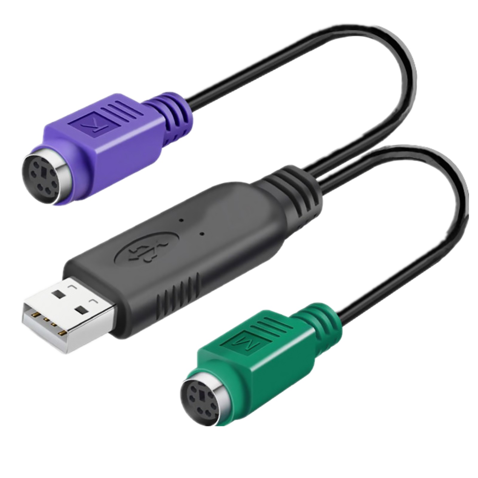 USB Male to PS2 Female Active Converter Cable For Computers keyboards Scanners