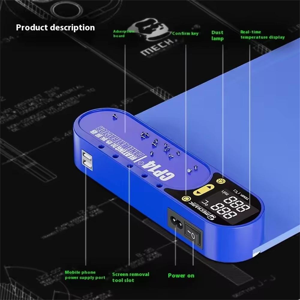 CP14 Heating Pad LCD Screen Separator Remover for Mobile Phone Screen Repair AAU