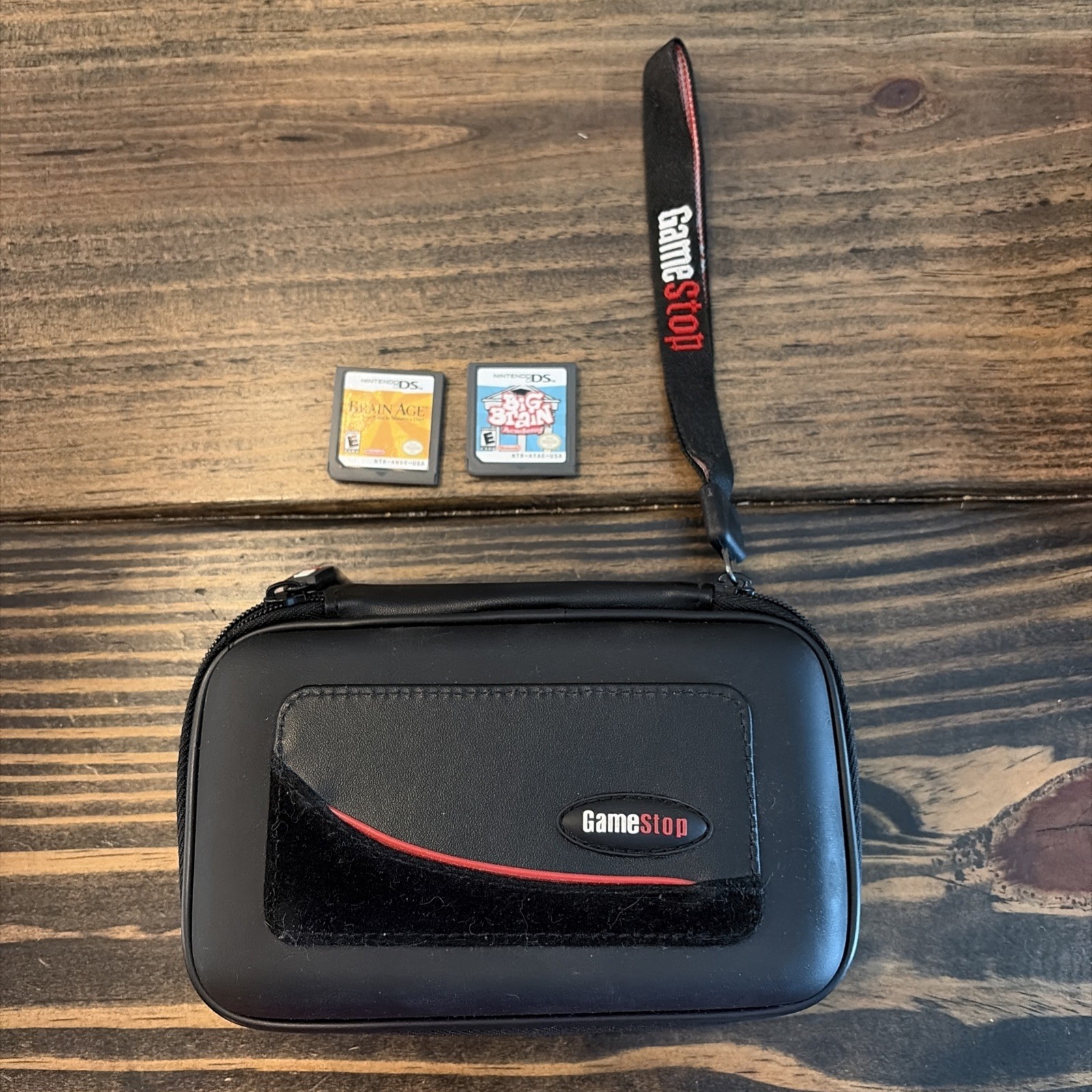 RARE 🔥 Original Nintendo DS Game Stop Edition Carry Case – Black W/games