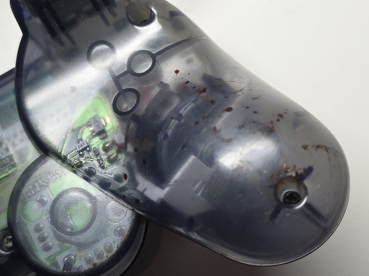 Smoke Clear Dual Shock 2 Controller Sony PlayStation 2 PS2 – Read Description