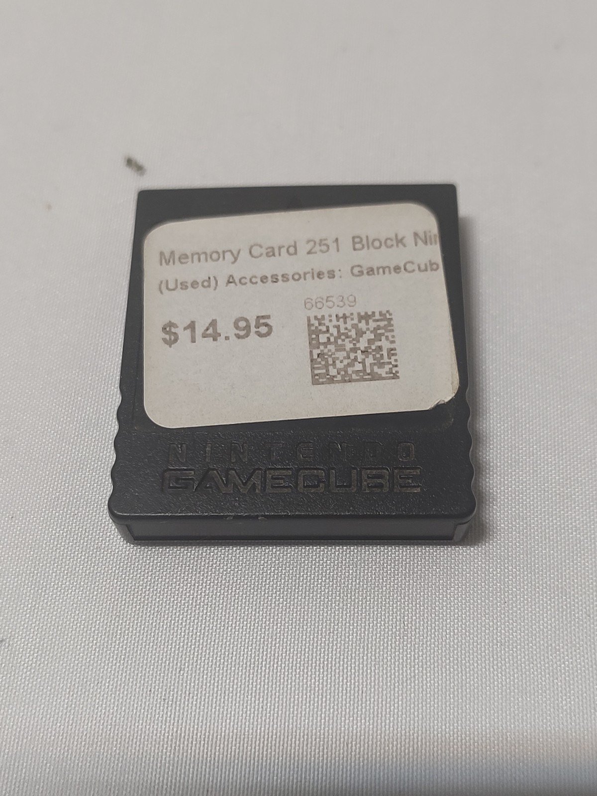 Nintendo Gamecube Black Memory Card 251 Blocks (DOL-014) Genuine OEM K21