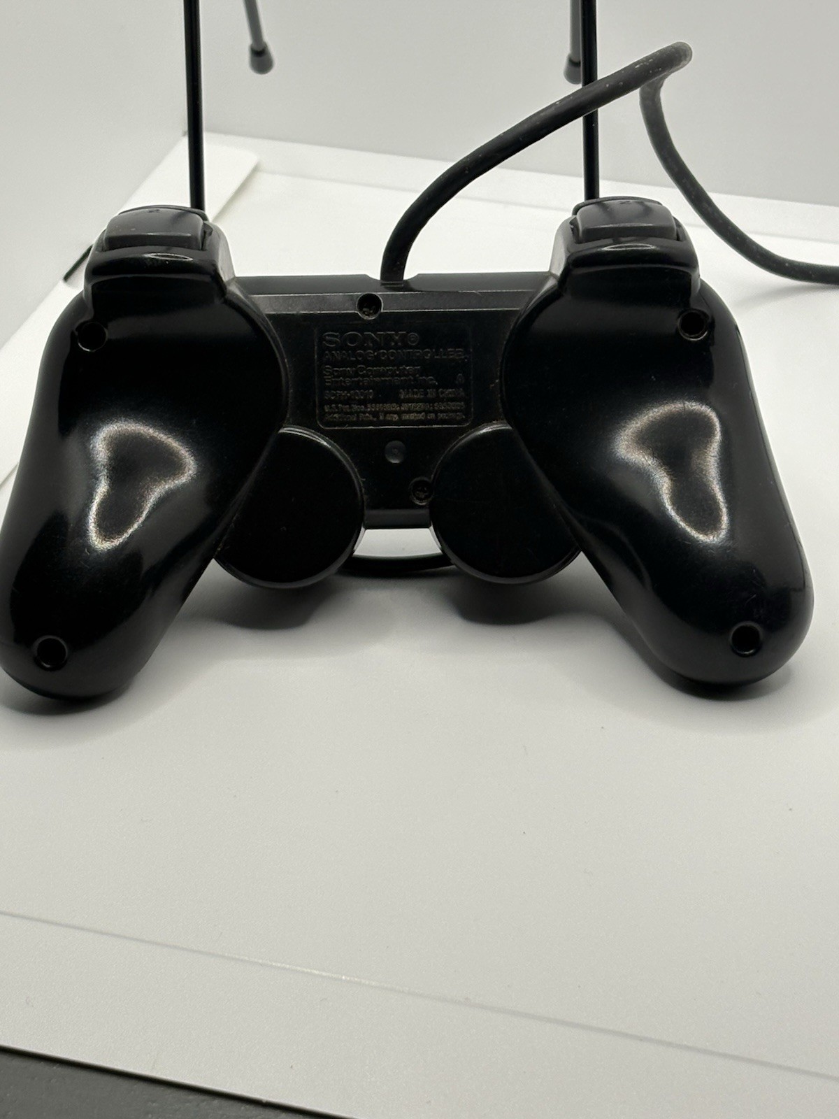 Sony Playstation 2 Analog Controller scph10010 Black Wired Worn
