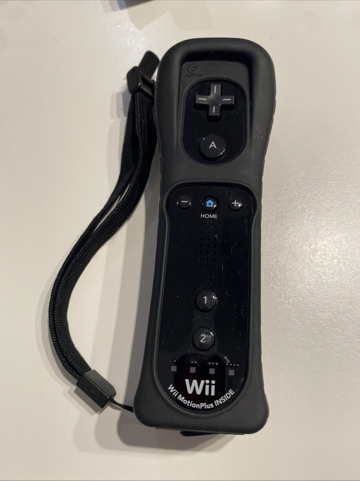 Nintendo Wii Remote Controller with Motion Plus Inside (RVL-036) Black -READ-