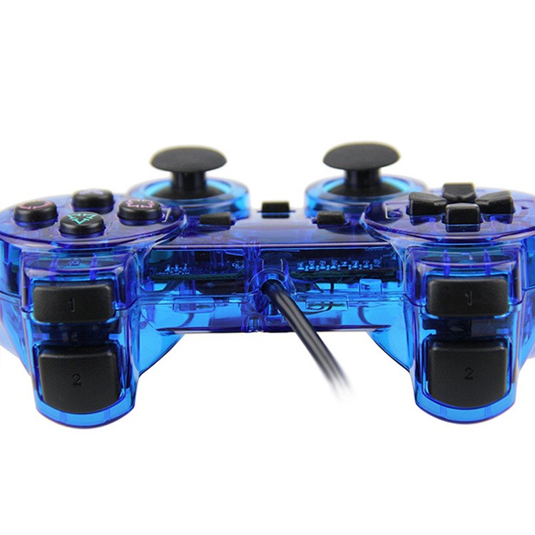 2PCS Controller For Sony PS2 Wired Vibration Game Joystick Joypad zz
