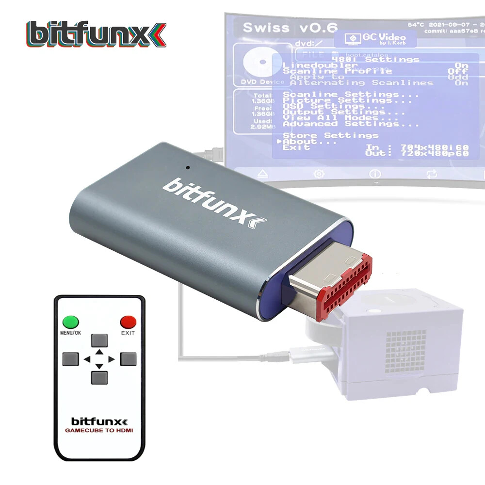 HDMI-compatible Line Doubler Adapter Digital To GC2HDMI for NGC Game Console