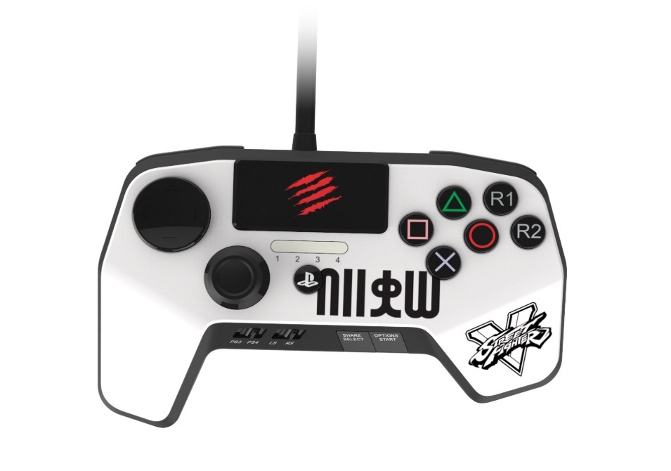 Street Fighter V FightPad Pro Ryu (PS4) Mad Catz | 6-Button Layout | BRAND NEW!